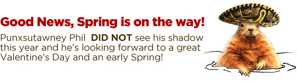 Good News...  Spring is on the Way!